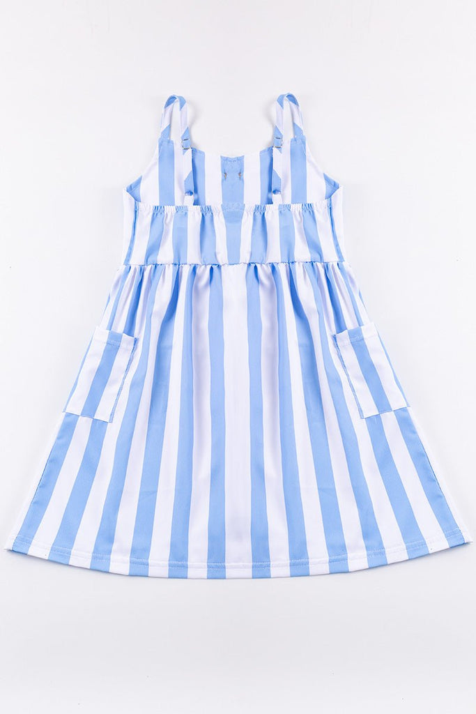 Mommy & Me Mini Dress Bold Blue Stripe Dress - Blue Marc