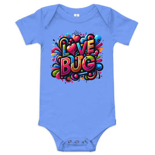 My Little Love Bug Bodysuit for Baby Girl - Blue Marc