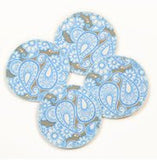Paisley Breast Pads - Blue Marc