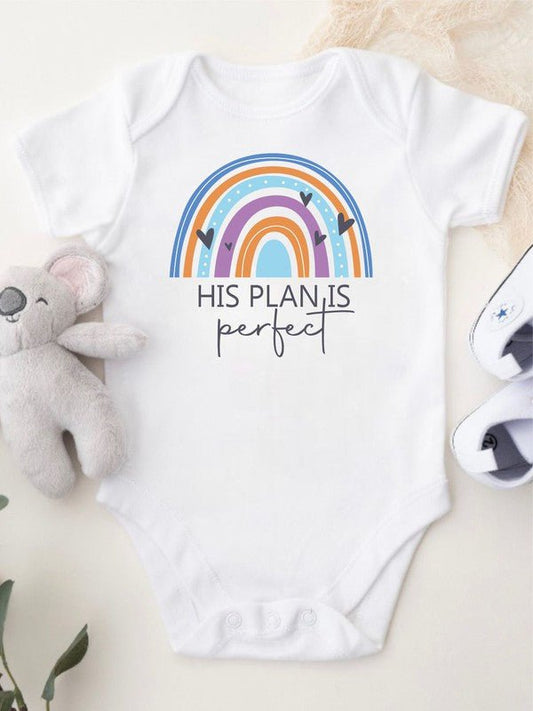 Perfect Plan Onesie - Blue Marc