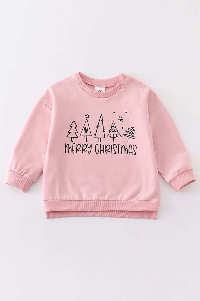Pink Christmas Dreamland Sweatshirt: Snuggle in Festive Delight! - Blue Marc