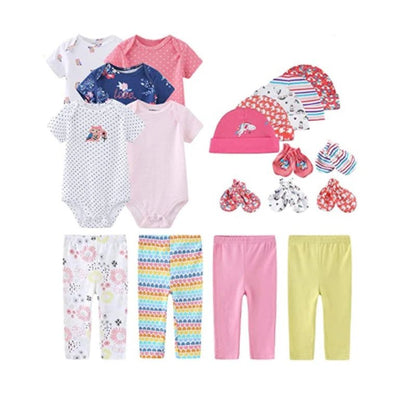 Pretty in Pink: 19-Piece Newborn Baby Girl Essentials - Blue Marc