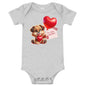 Puppy Love Valentine's One Piece - Blue Marc