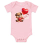 Puppy Love Valentine's One Piece - Blue Marc