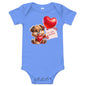 Puppy Love Valentine's One Piece - Blue Marc