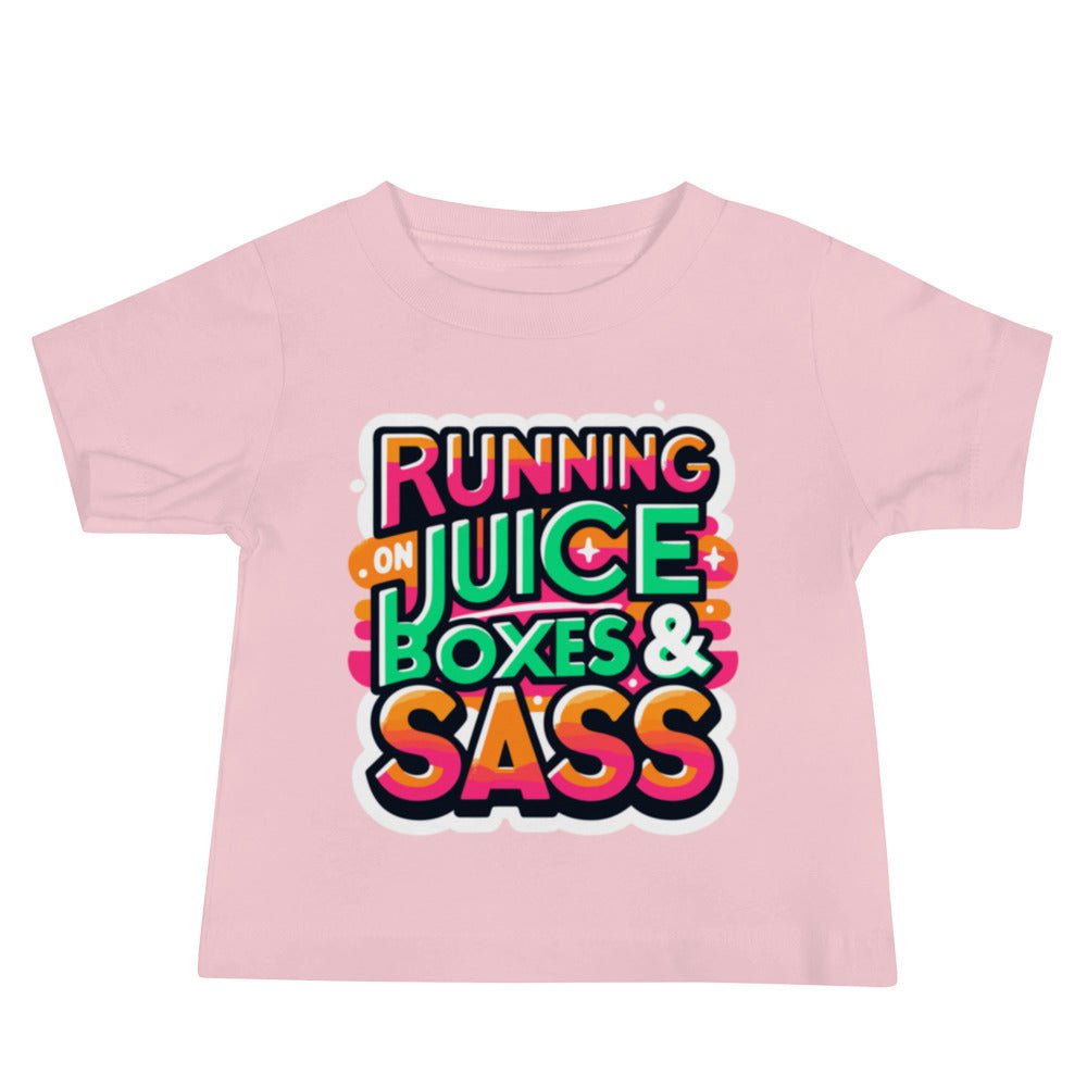 Running on Juice Boxes & Sass Tee - Blue Marc