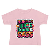 Running on Juice Boxes & Sass Tee - Blue Marc