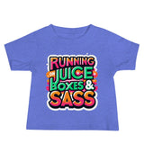 Running on Juice Boxes & Sass Tee - Blue Marc