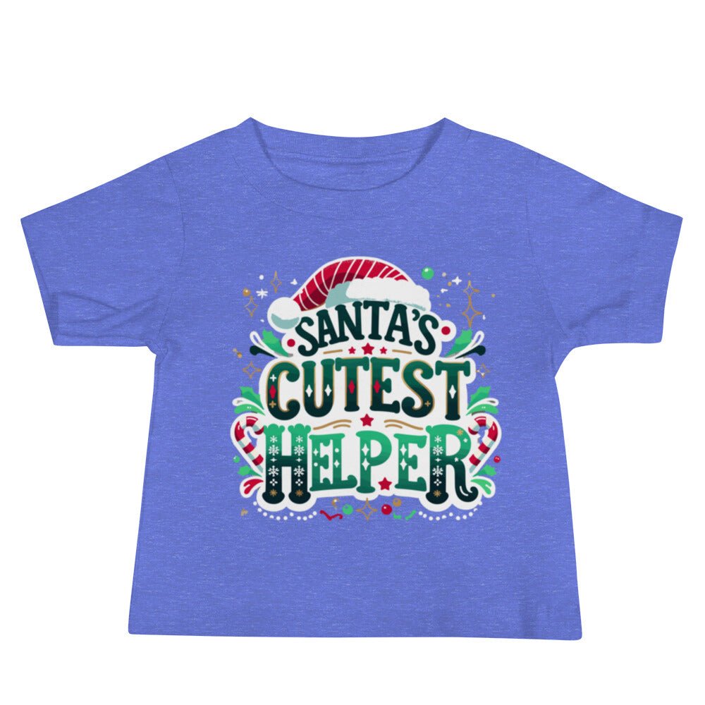 Santa's Cutest Helper Tee - Blue Marc