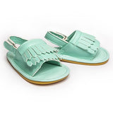 Summer Fringe Sandals - Blue Marc