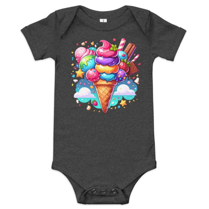 Sweet Delight: Ice Cream Baby Onesie for Baby Girl - Blue Marc