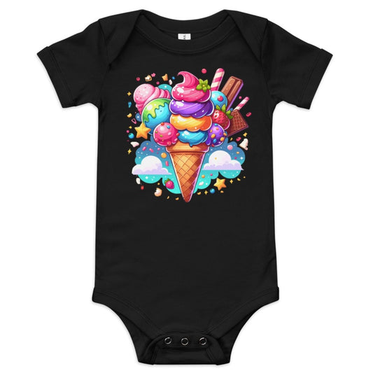 Sweet Delight: Ice Cream Baby Onesie for Baby Girl - Blue Marc