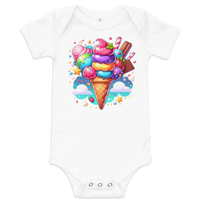 Sweet Delight: Ice Cream Baby Onesie for Baby Girl - Blue Marc