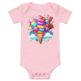 Sweet Delight: Ice Cream Baby Onesie for Baby Girl - Blue Marc