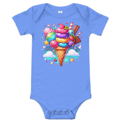 Sweet Delight: Ice Cream Baby Onesie for Baby Girl - Blue Marc