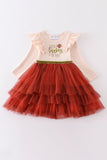 Thanksgiving Delight: Adorable Turkey Tutu Dress for Your Little One! - Blue Marc