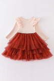 Thanksgiving Delight: Adorable Turkey Tutu Dress for Your Little One! - Blue Marc