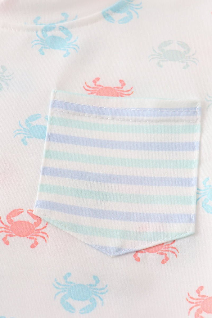 Toddler Boys' Crab Pocket T-Shirt - Blue Marc