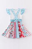 Toddler Girls' Cherry Skirtall Dress - Blue Marc