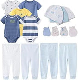 Ultimate Newborn Starter Kit - 19-Piece Assortment for Baby Boy - Blue Marc