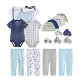 Ultimate Newborn Starter Kit - 19-Piece Assortment for Baby Boy - Blue Marc